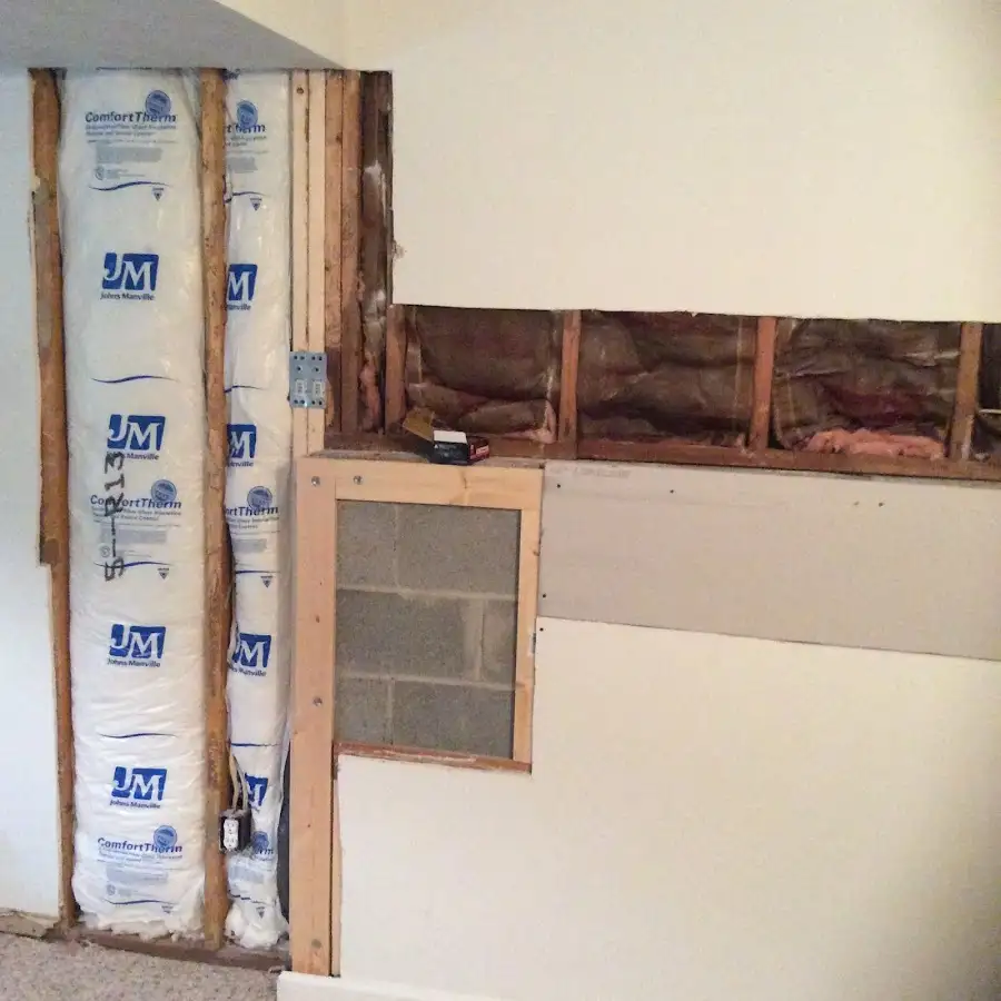 Wall insulation replacement during Contents Cleaning & Restoration in Ville Platte
